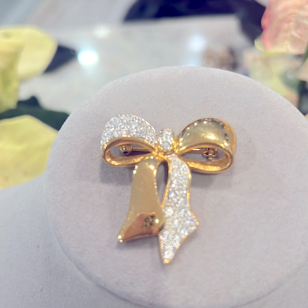 VINTAGE Pin bow gold